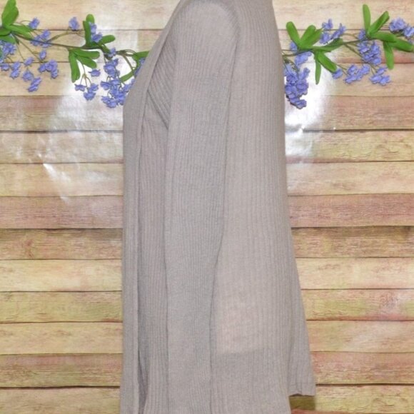 Banana Republic Sweater Ladies L Alpaca Wool Blend Open Cardigan Italy Yarn - Picture 5 of 10